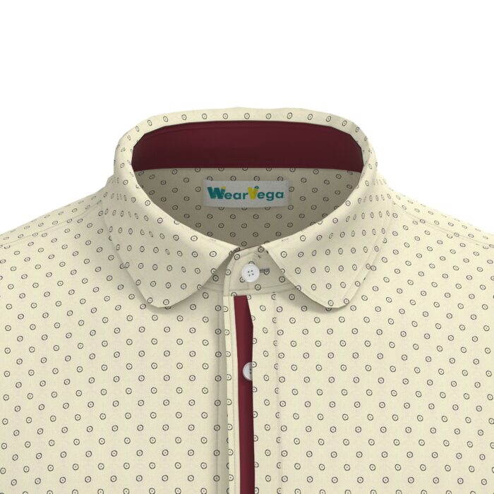 Beige Boy shirt collar | Light Yellow Shirt | Mens Shirt | Custom Tailored Shirt | Virtual Bespoke | Free Alteration