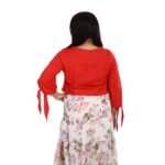 Simple and Elegant Red top back view