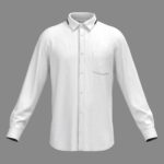 Nude stripe shirt front | stripe shirt | Men Shirt | Custom Tailored Shirt | Virtual Bespoke | Free | Alteration