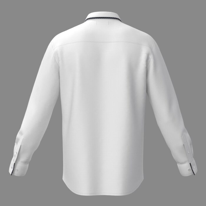 stripy Dotted shirt back | stripy Dotted shirt | Men Shirt | Custom Tailored Shirt | Virtual Bespoke | Free | Alteration