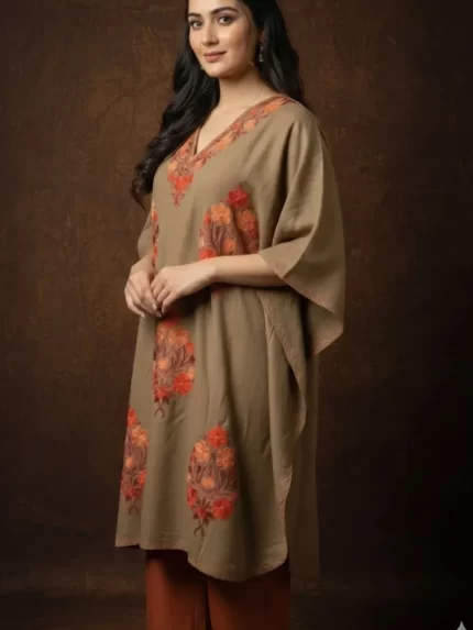 Kashmiri Kaftan - Light Brown